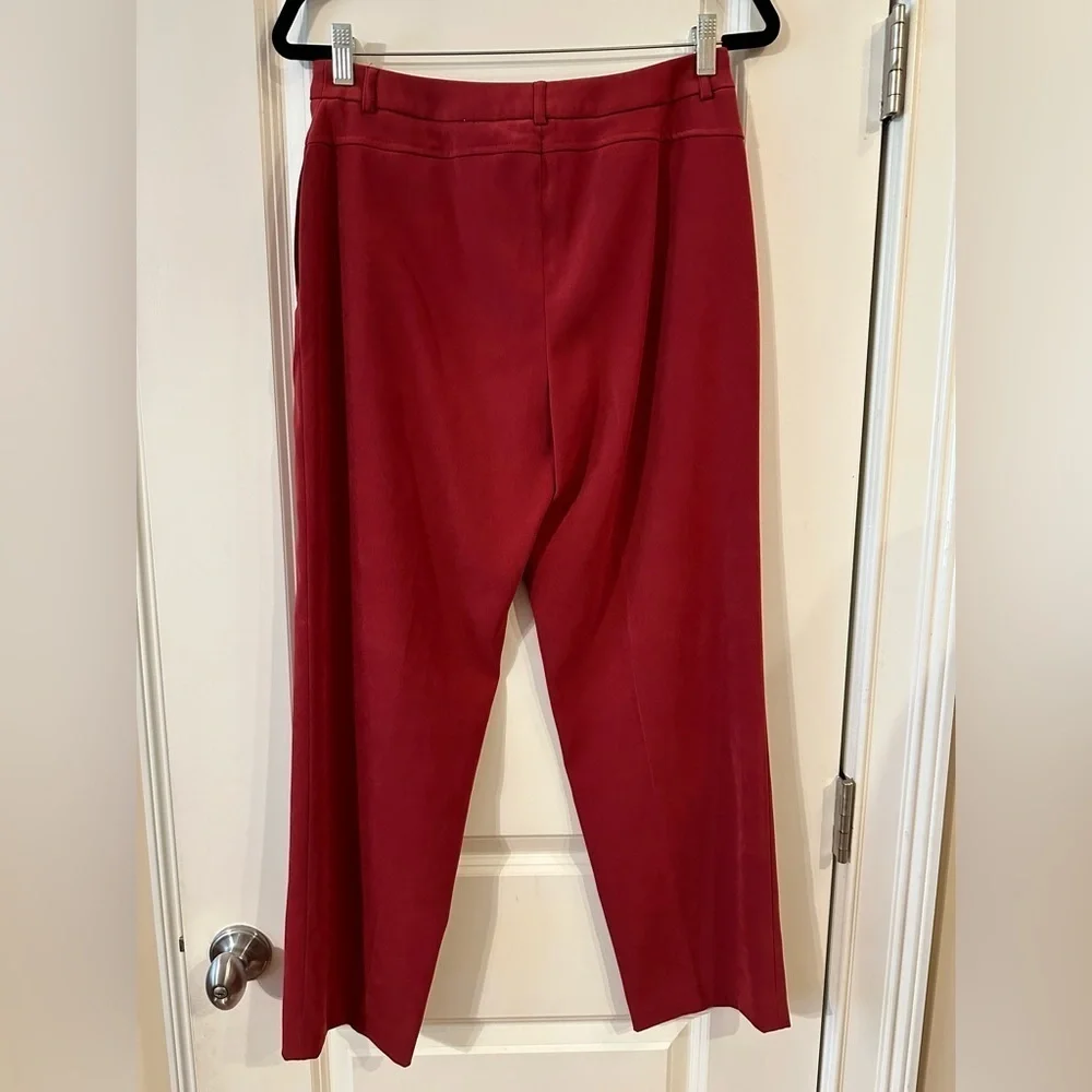Talbots Petites Red Stretch Pantsuit Set – Size S Top / 8P Pants